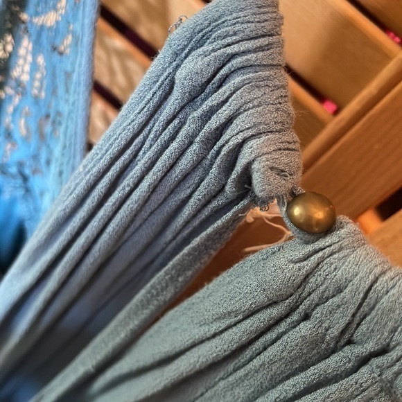 Taylor and Sage Light Blue Romper. Size Medium - Picture 6 of 7